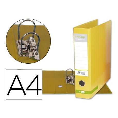 Archivador palanca System A4 80mm amarillo