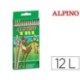 Estoig llapis color Alpino Tri 12u.