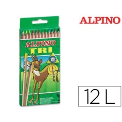 Estuche lápiz Alpino Tri 12u.