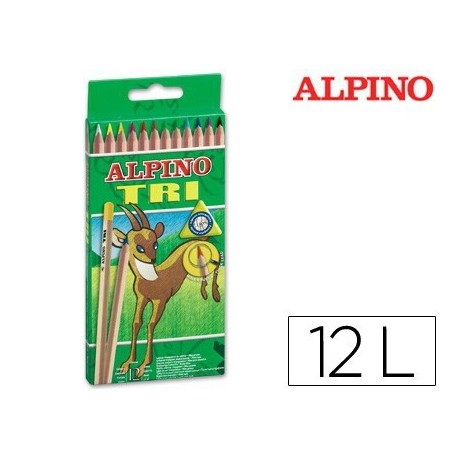 Estoig llapis color Alpino Tri 12u.