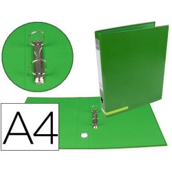 Carpeta 2 anelles 25mm A4 System verd