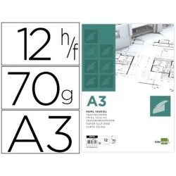 Paper vegetal A3 70gr. 12u.