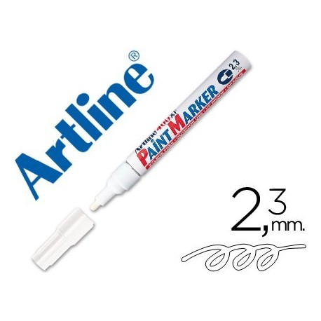 Rotulador Artline marcador permanente EK-400 xf blanco 2.3mm.