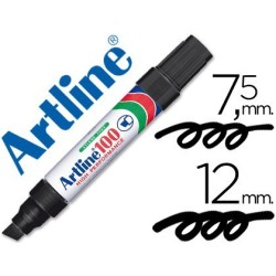 Retolador permanent Artline 100 negre