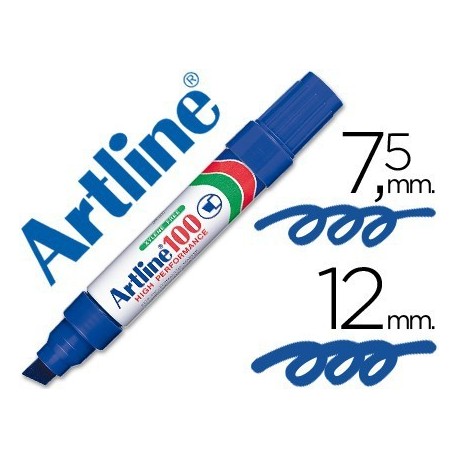 Rotulador permanente Artline 100 azul