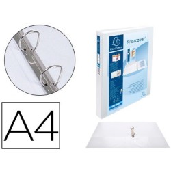 Carpeta 2 anelles Exacompta 30mm A4+ PP personalitzable 3 butxaques