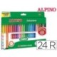 Retolador Alpino punta Standard 24u.