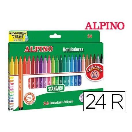 Retolador Alpino punta Standard 24u.