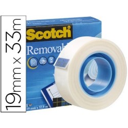 Cinta adhesiva Scotch magic 33x19mm removible