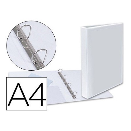 Carpeta personalitzable 4 anelles Esselte Plus A4 25mm. blanc