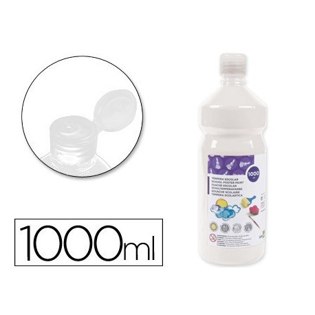 Témpera Liderpapel Basic 1000ml. blanco