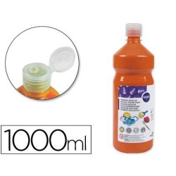 Témpera Liderpapel Basic 1000ml. naranja