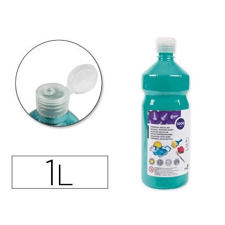 Témpera Liderpapel Basic 1000ml. turquesa