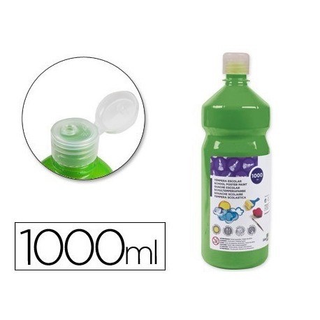 Témpera Liderpapel Basic 1000ml. verde