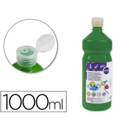 Témpera Liderpapel Basic 1000ml. verde oscuro