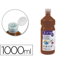 Témpera Liderpapel Basic 1000ml. marrón