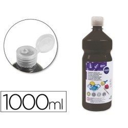 Témpera Liderpapel Basic 1000ml. negro