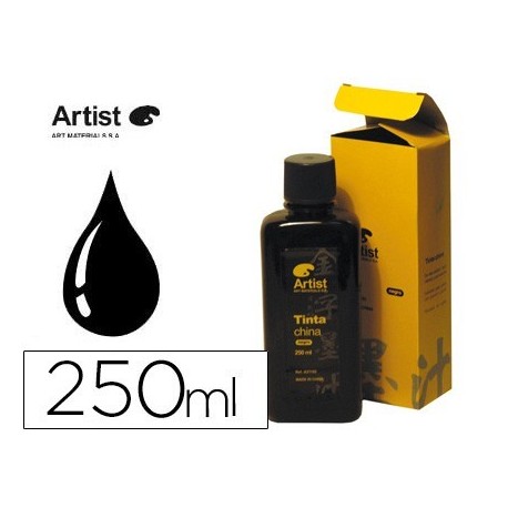 Tinta china Artist negra 250ml.