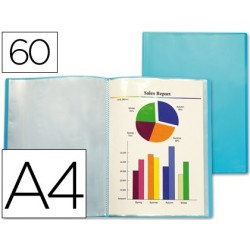 Carpeta 60 fundes A4 Blau Frosty