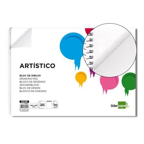 Bloc de dibuix artístic A3 amb espiral 130gr. 20 fulls