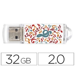 Memòria USB techonetech flash drive 32 gb 2.0 music dream