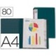 Carpeta 80 fundes personalitzable A4 verd