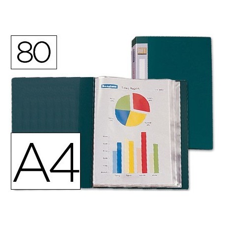 Carpeta 80 fundes personalitzable A4 verd