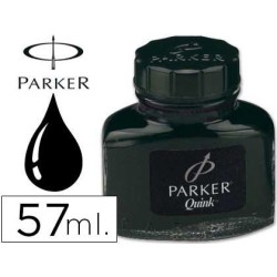 Tinta estilografica Parker negra -flascó