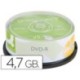 DVD-r imprimible 4,7Gb 120min 16x 25u.