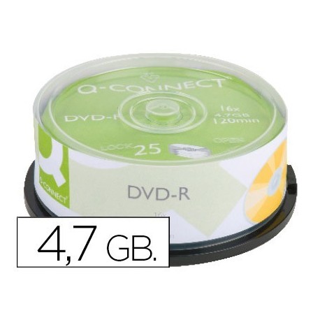 DVD-r imprimible 4,7Gb 120min 16x 25u.