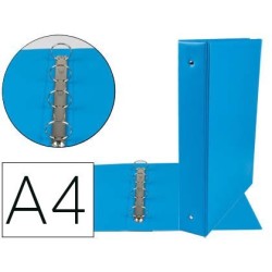 Carpeta 4 anelles PP 55mm A4 blau