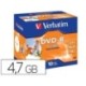 Dvd-r verbatim imprimible 4.7gb 10u.