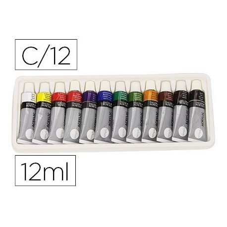 Pintura acrílica Daler rowney simply 12 colors 12ml