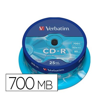 CD-RW verbatim 700MB 25u.