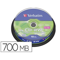 CD-RW verbatim serl 700MB 10u.