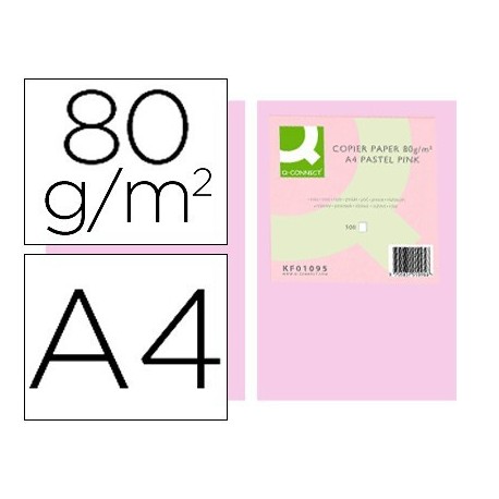 Papel A4 80gr rosa 500 hojas