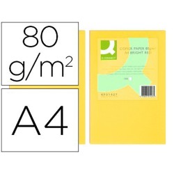 Papel A4 80gr amarillo 500 hojas