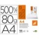 Paper A4 80g 500u. blanc microperforat en dues parts iguals