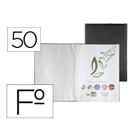 Carpeta 50 fundes PP foli negre