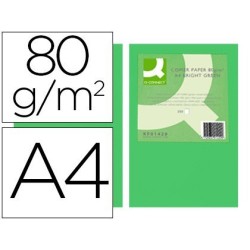 Papel A4 80gr verde intenso 500 hojas