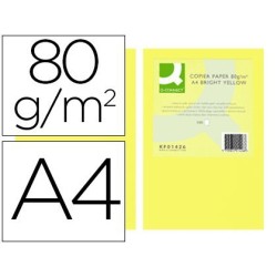 Papel A4 80gr amarillo intenso 500 hojas