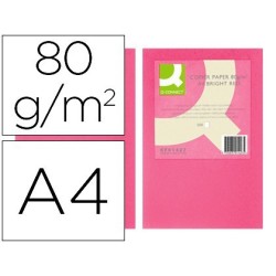 Papel A4 80gr rosa intenso 500 hojas