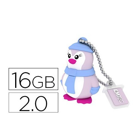 Memòria USB EMTEC flash 16 gb 2.0 pingüí