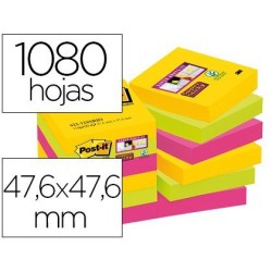 Notes Post-it super sticky riu de Janeiro 47,6x47,6mm.