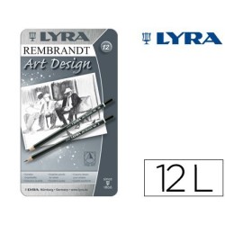 Lápiz de grafito Art Design Lyra Rembrandt 12u.