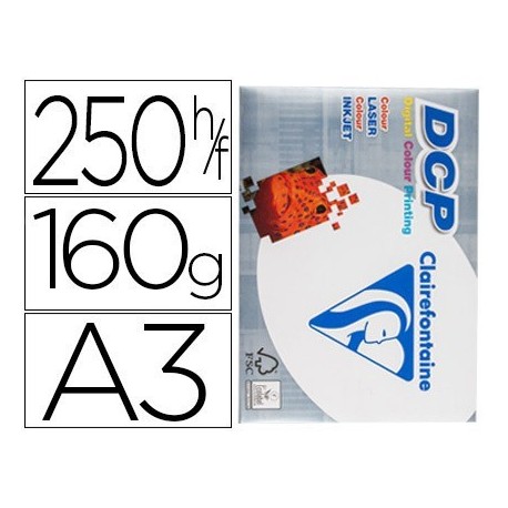 Paper Clariefontaine A3 160gr. 250 fulls