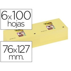 Post-it super sticky grogues 76x127mm. pack 6