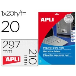 Etiqueta Apli 10071 metal·litzada A4 20 fulls