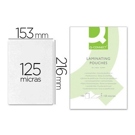 Bossa de plastificar 153x216mm A5 125 mc autoadhesives 100u.