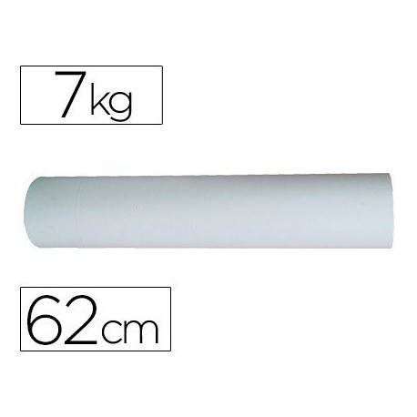 Papel blanco bobina de 62cm 7kg